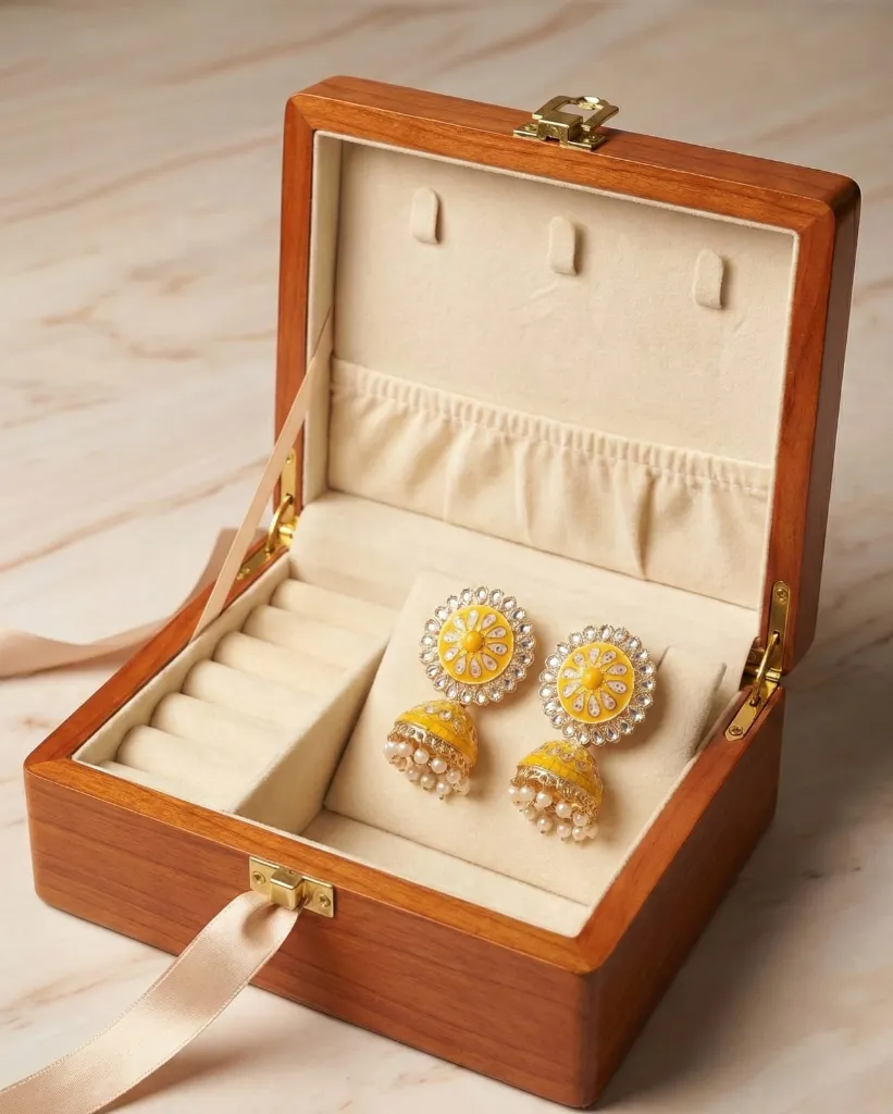 meenakari earring yellow 2.webp