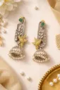Golden hummingbird jhumkas