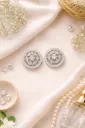 pink gemstone stud earrings