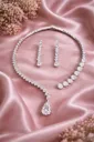 Celestia Drop Elegance Crystal Necklace Set