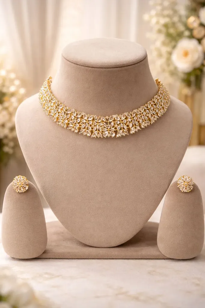 Zariah Bloom Luxe Diamond Choker Set