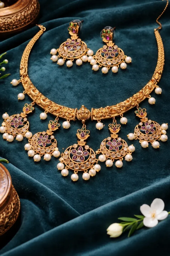 Manvika necklace set