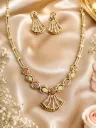 1 Gram Gold Plated Designer Necklace Set