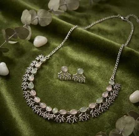 Frosted Petals Pastel Necklace