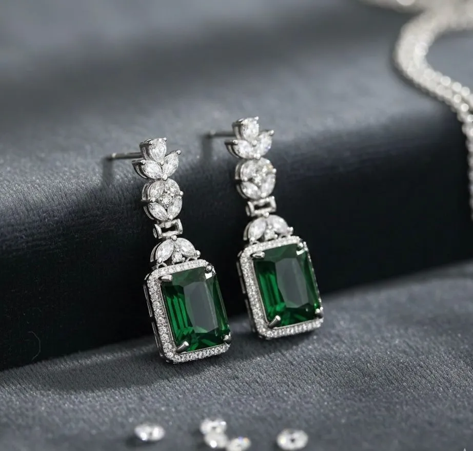 Emerald Elegance Studs