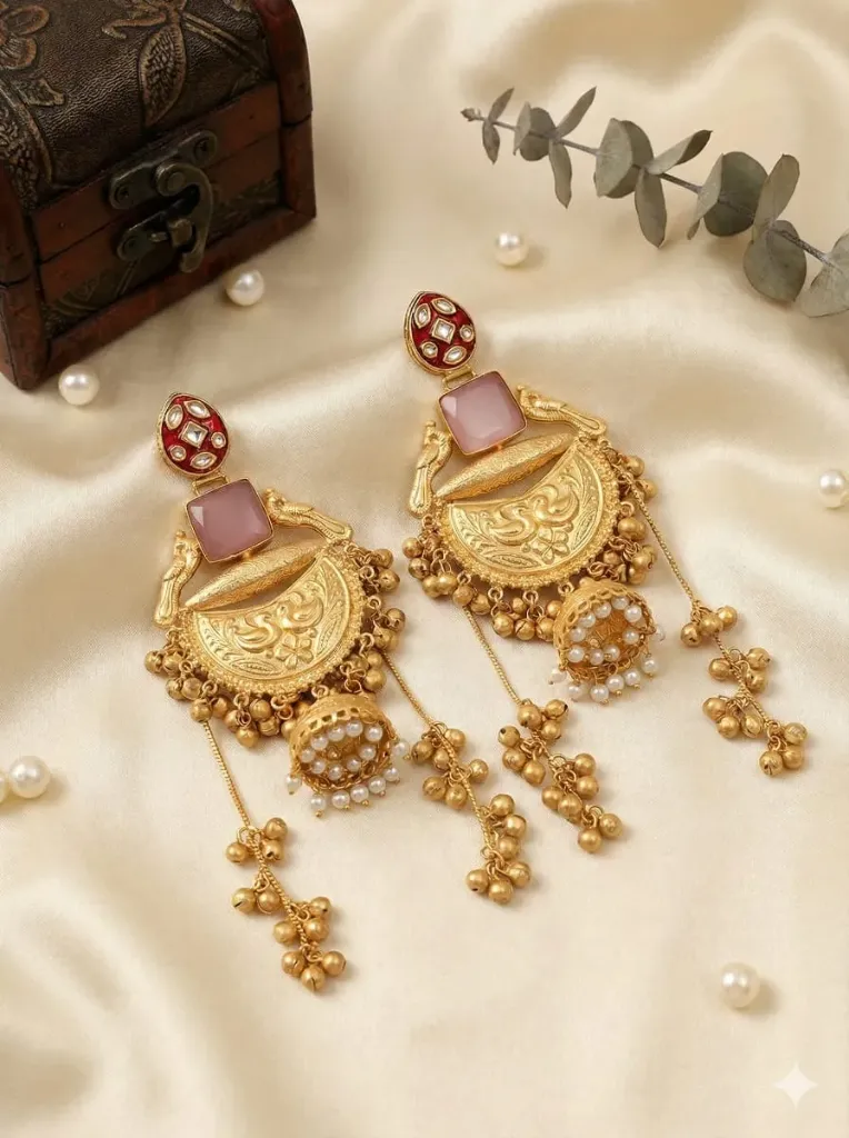 Zareen Gulnaar Jhumka Earrings