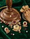Ruby Kundan Gold Plated Set