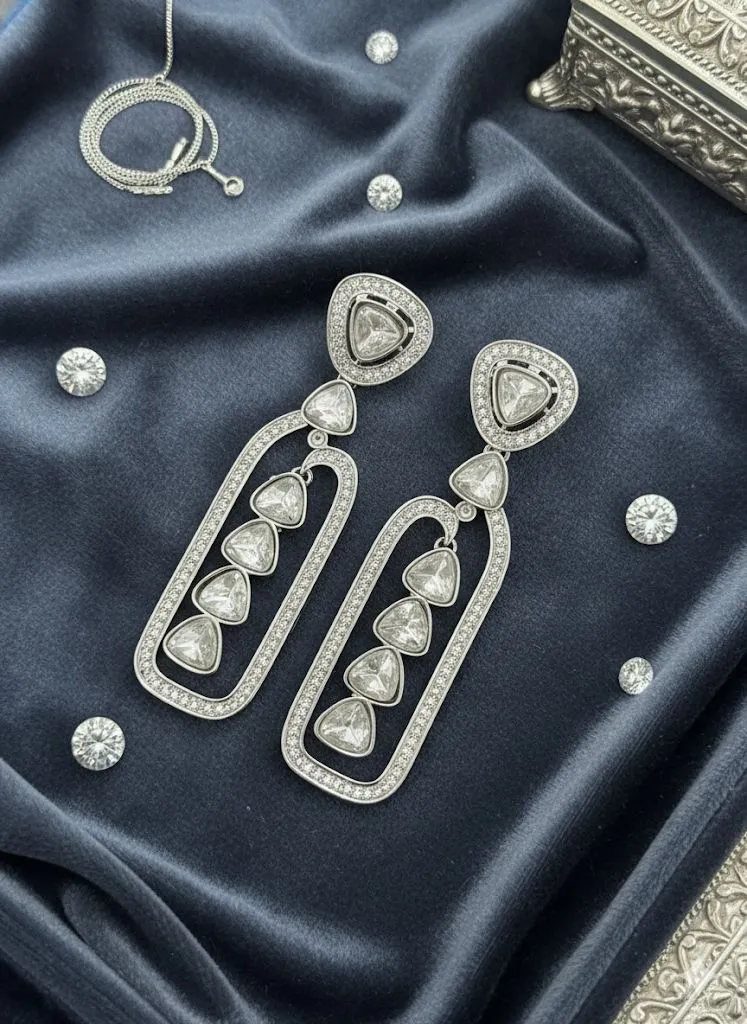 Crystal Cascade Drop Earrings