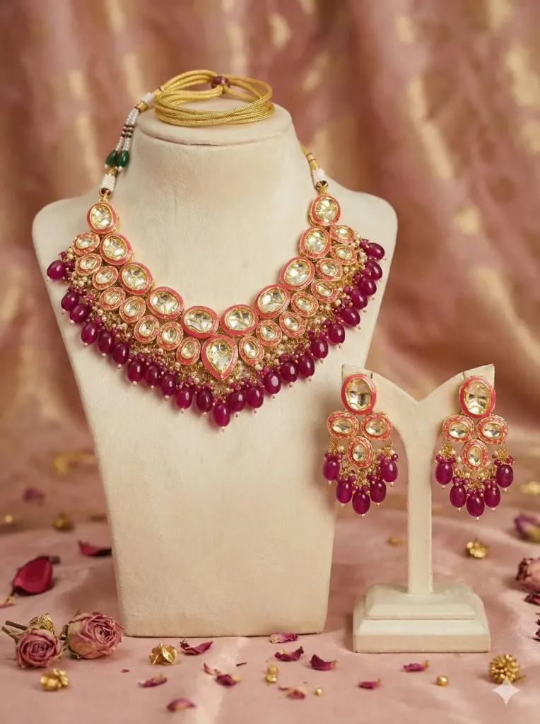 Semi Bridal Kundan Set