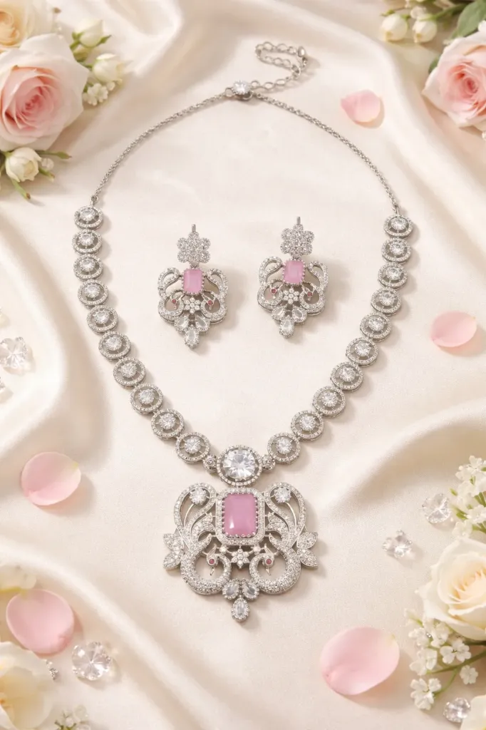Blush Crown Diamond Elegance Set