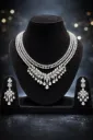 Celeste Leaf Cascade Diamond Necklace Set